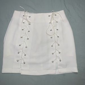 White Mini Skirt